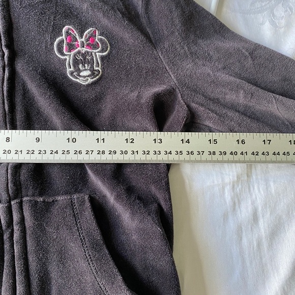 Zara Kids Disney Minnie Mouse Velour Zip Up‎ Mock Neck Jacket Size 9-10 - Picture 7 of 10